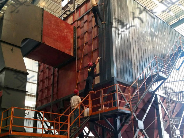 污泥烘干設備安裝現場 污泥烘干設備安裝現場